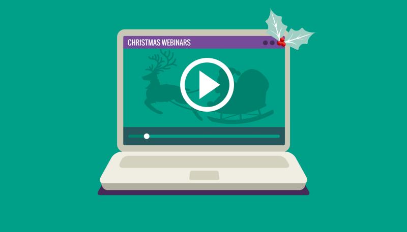 Image of Christmas webinars visual 