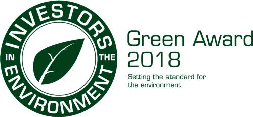 Accreditation logo for the green award