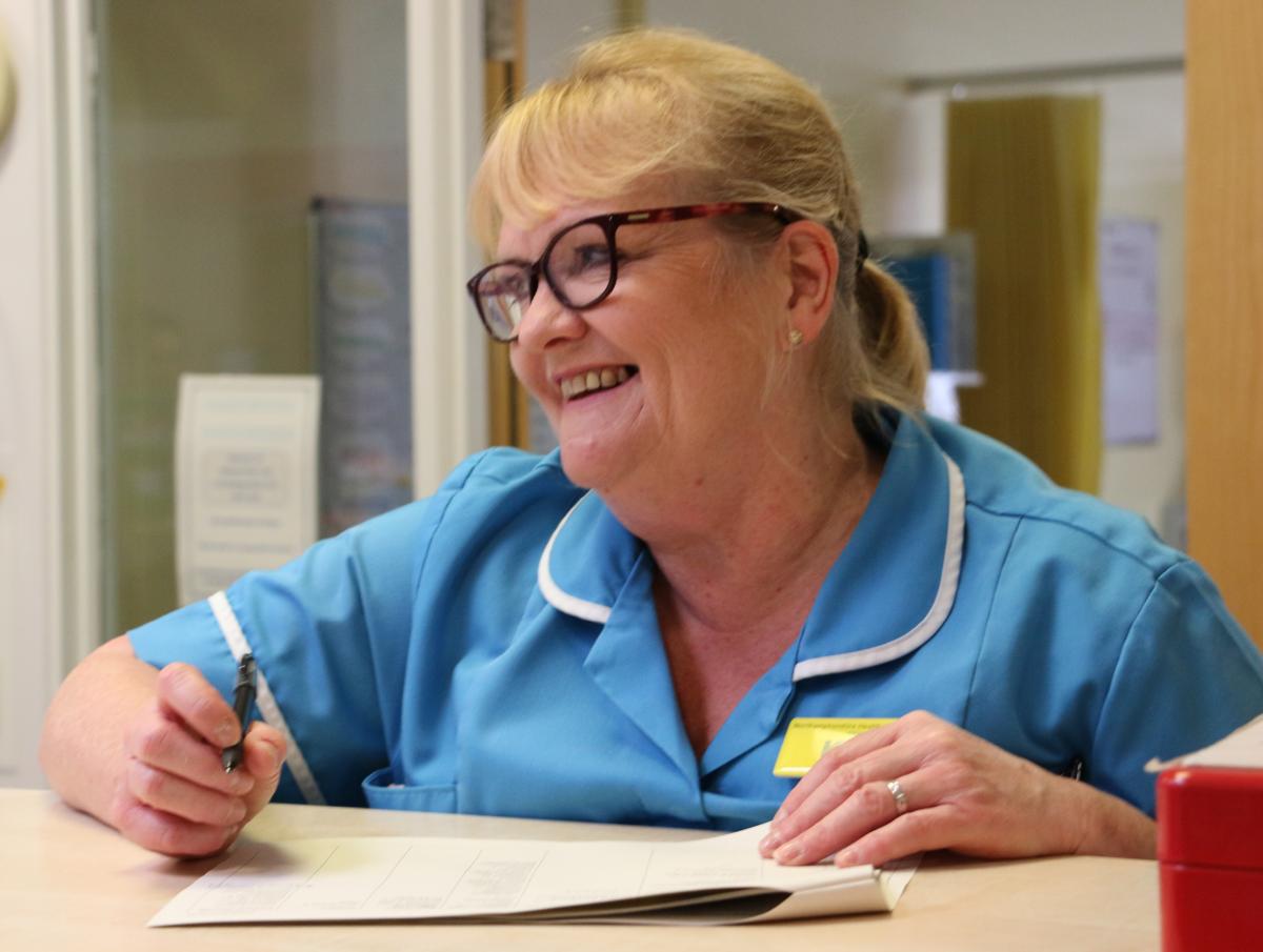 Nurse at desk