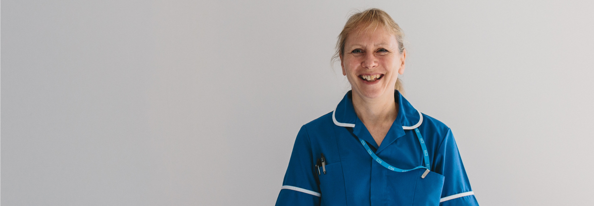 Nurse smiling at camera