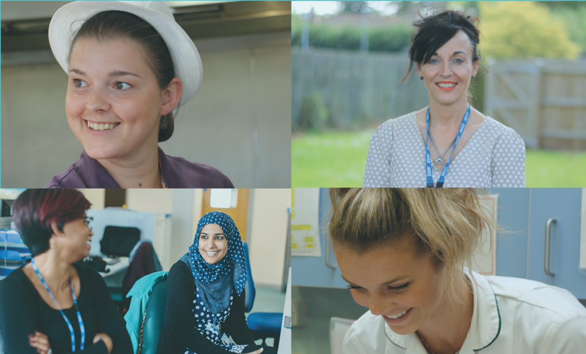 International Women's Day - four images of female NHFT colleagues