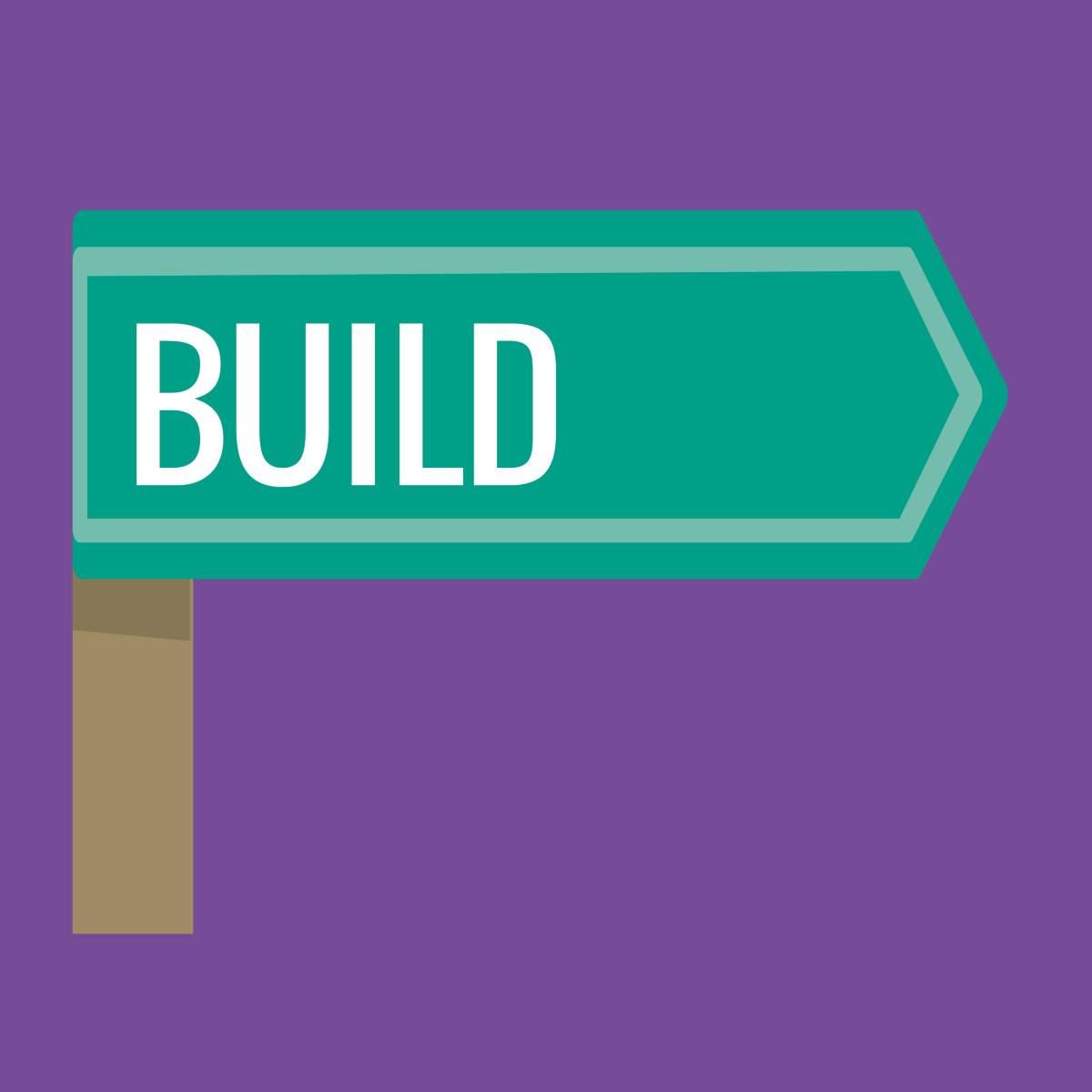 Build road sign