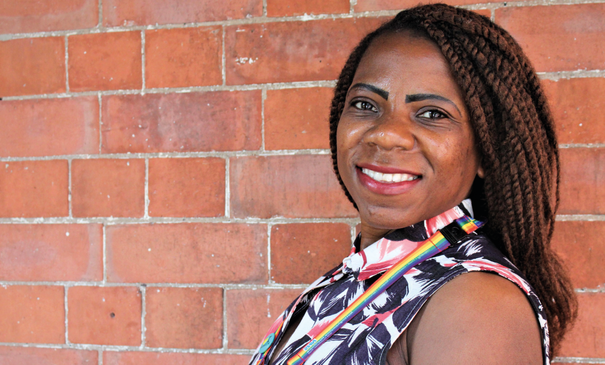 Linda Chibuzor smiling at the camera outside