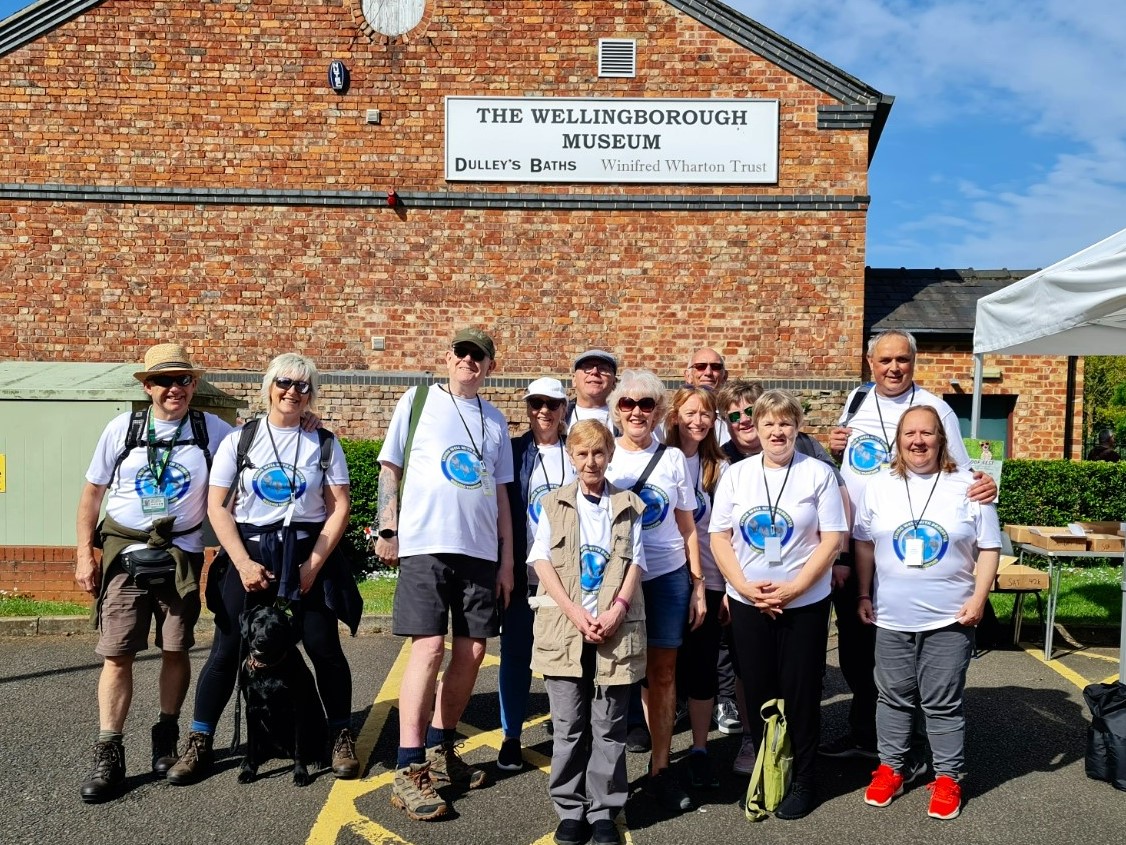 A photo of the dementia team and service users on the waendel walk 2022