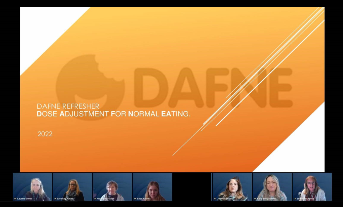 Diabetes team on DAFNE webinar