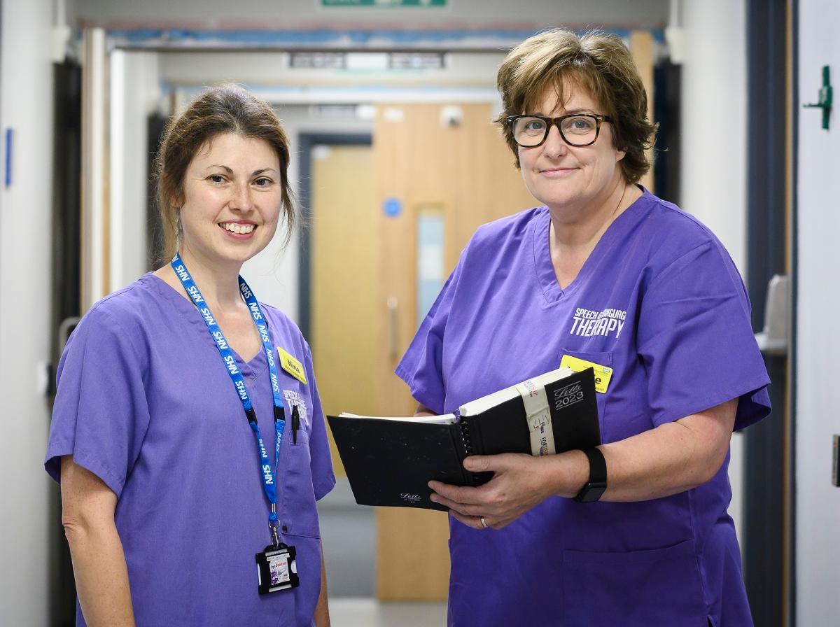 NHFT staff Nina and Leonie