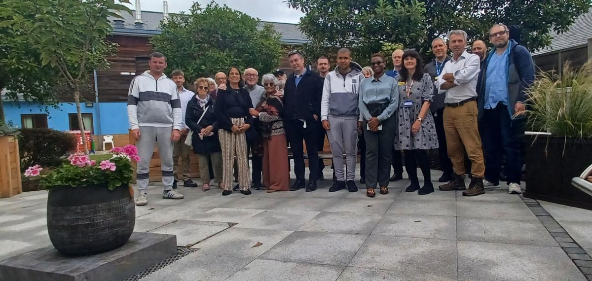 Berrywood spiritual courtyard group photo