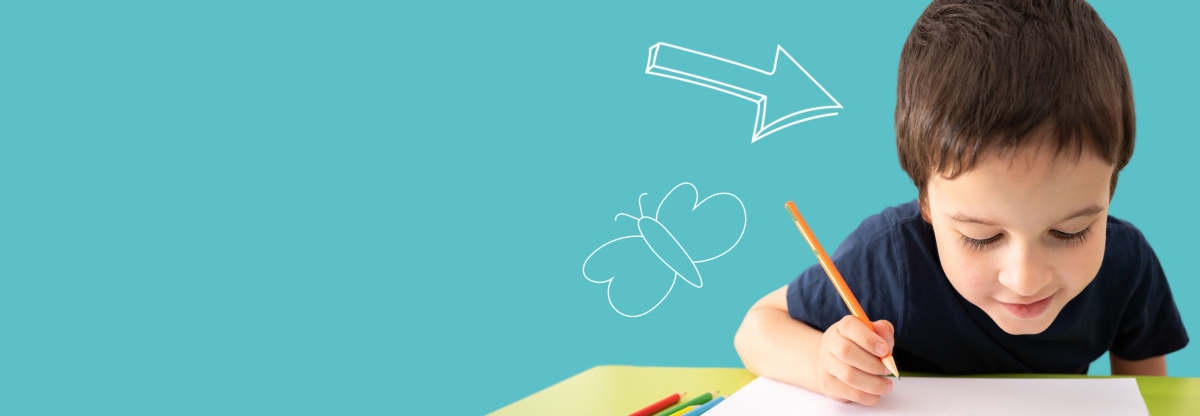 Child with pencil
