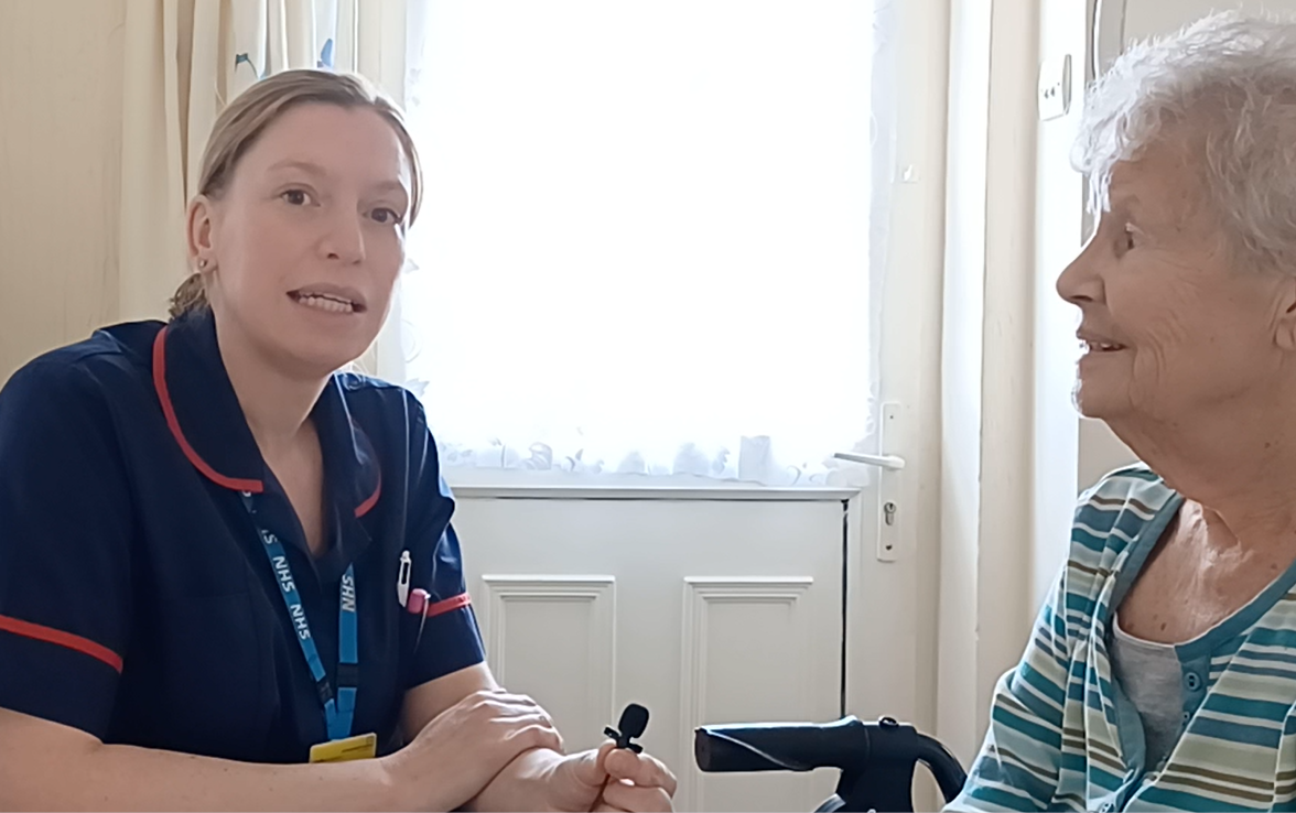 Natalie ICT physio with patient