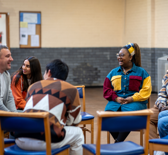 Community group talking