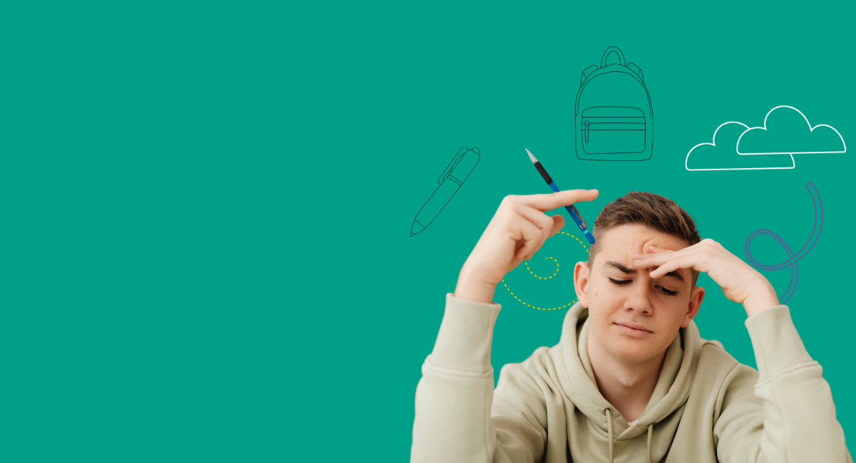 Banner for mental health support during exam season