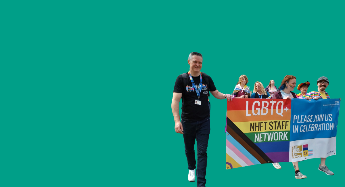 homepage slide with image from pride