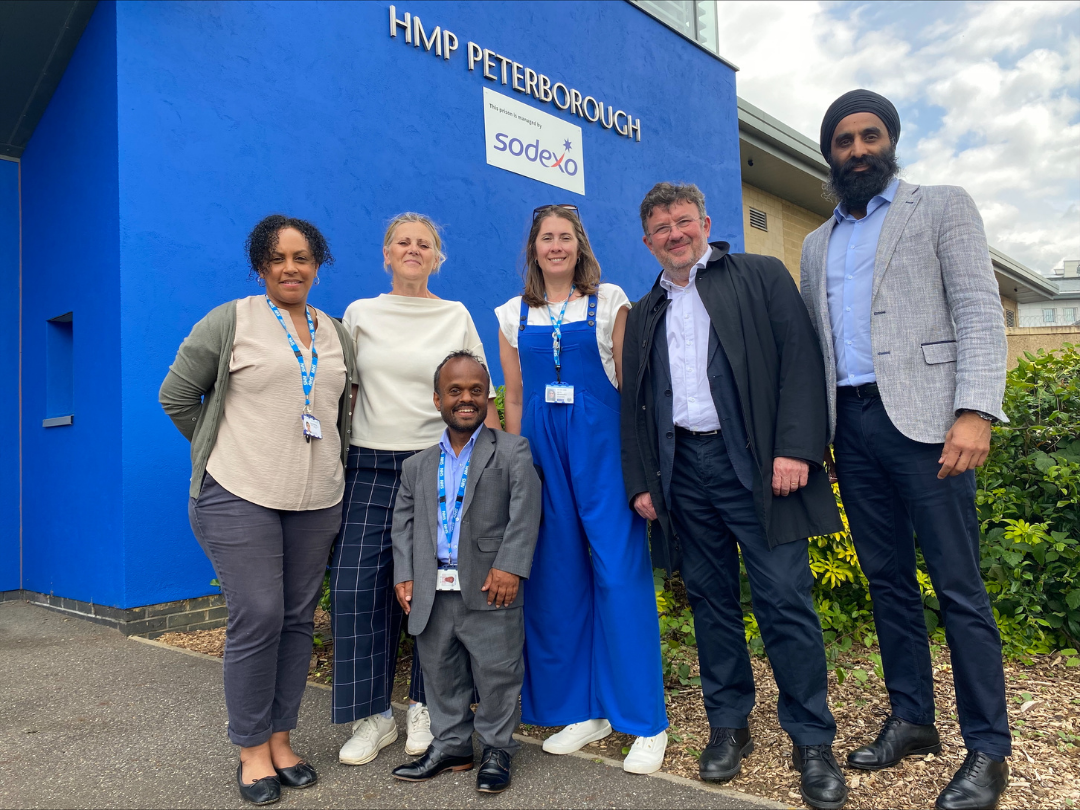 From left to right Dionne Mayhew – Interim Director of People (NHFT) , Kate Morrissey - Regional Head of Health and Justice for the East of England, Sunil Lad - Consultant Counselling Psychologist (NHFT) & National Clinical Director for Health and Justice NHS England, Kate Davis CBE - Director of Health & Justice, Armed Forces, Migrant Health and Sexual Assault Services Commissioning, Chris Hopson - Chief Strategy Officer (NHS England), Jatinder Garcha - Director of Strategy and Transformation (NHSE)